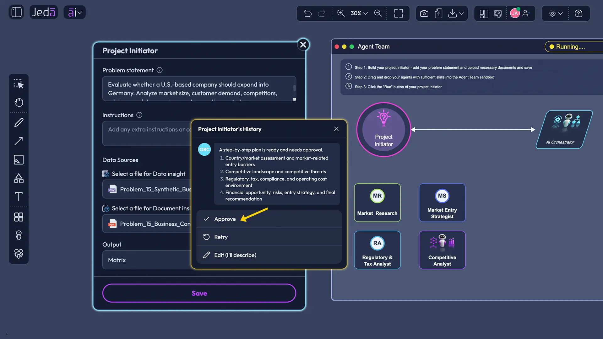 Agentic workflow for MBA AI use-case evaluation
