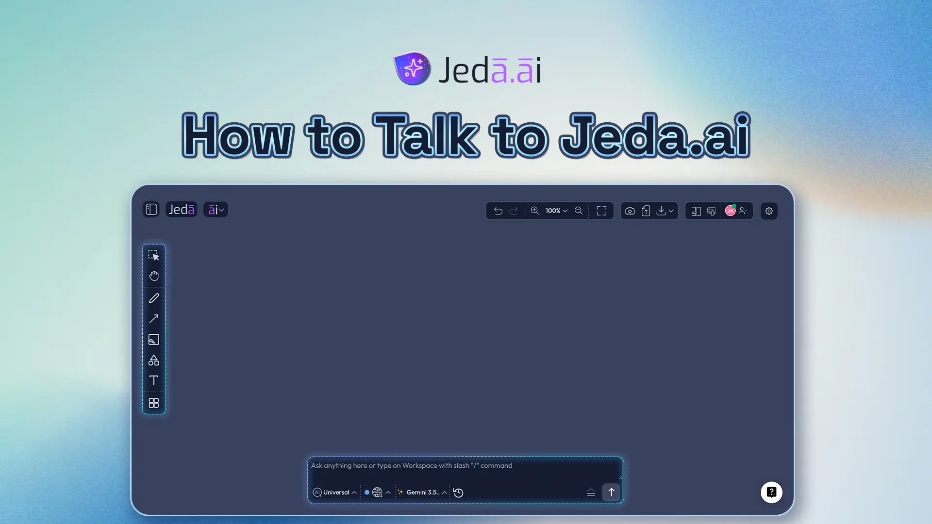 Tutorial 1.2 — The Prompt Bar: How to Talk to Jeda.ai