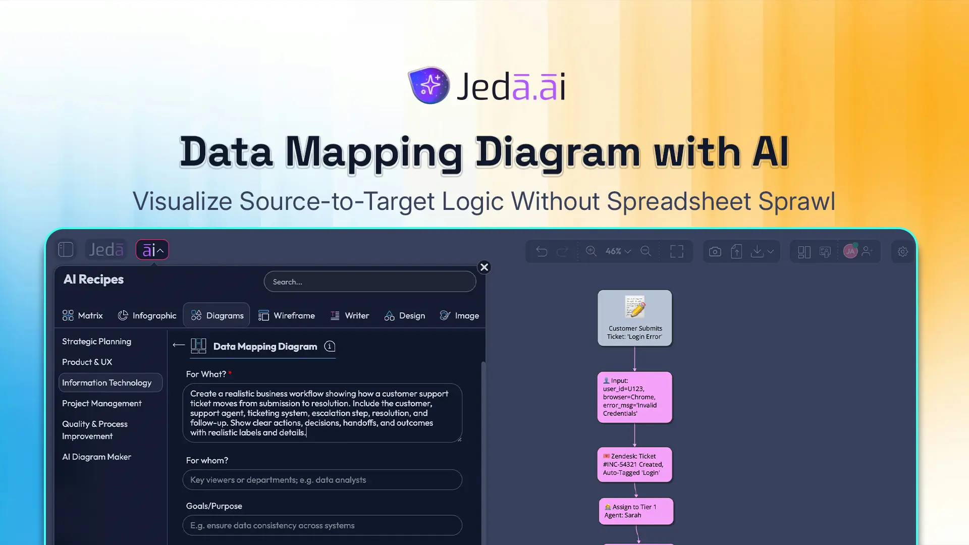 Data Mapping Diagram with AI: Visualize Source-to-Target Logic Without Spreadsheet Sprawl