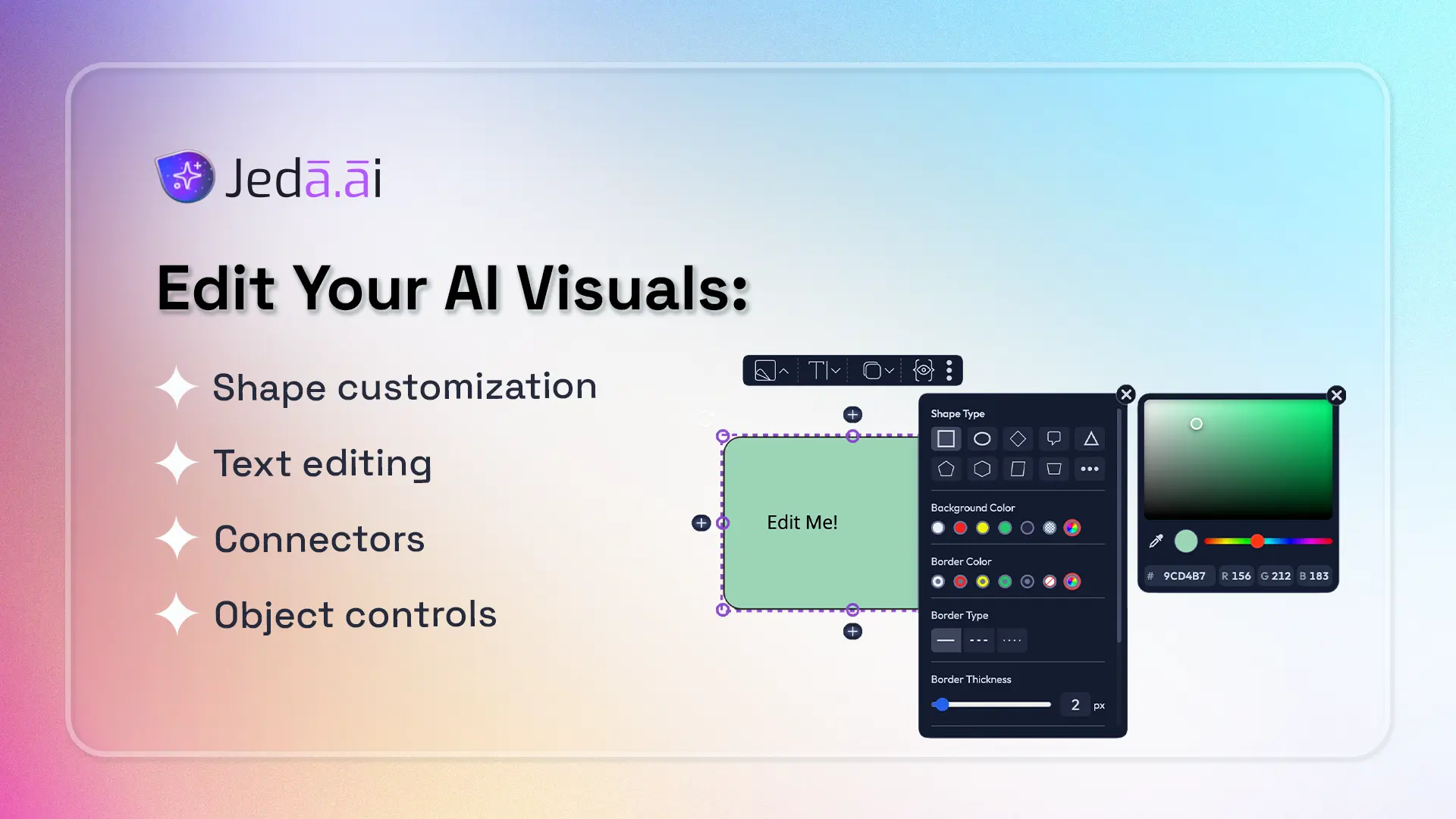 Tutorial 1.5 — Editing Your AI Visuals: Smart Shapes, Text & Connectors