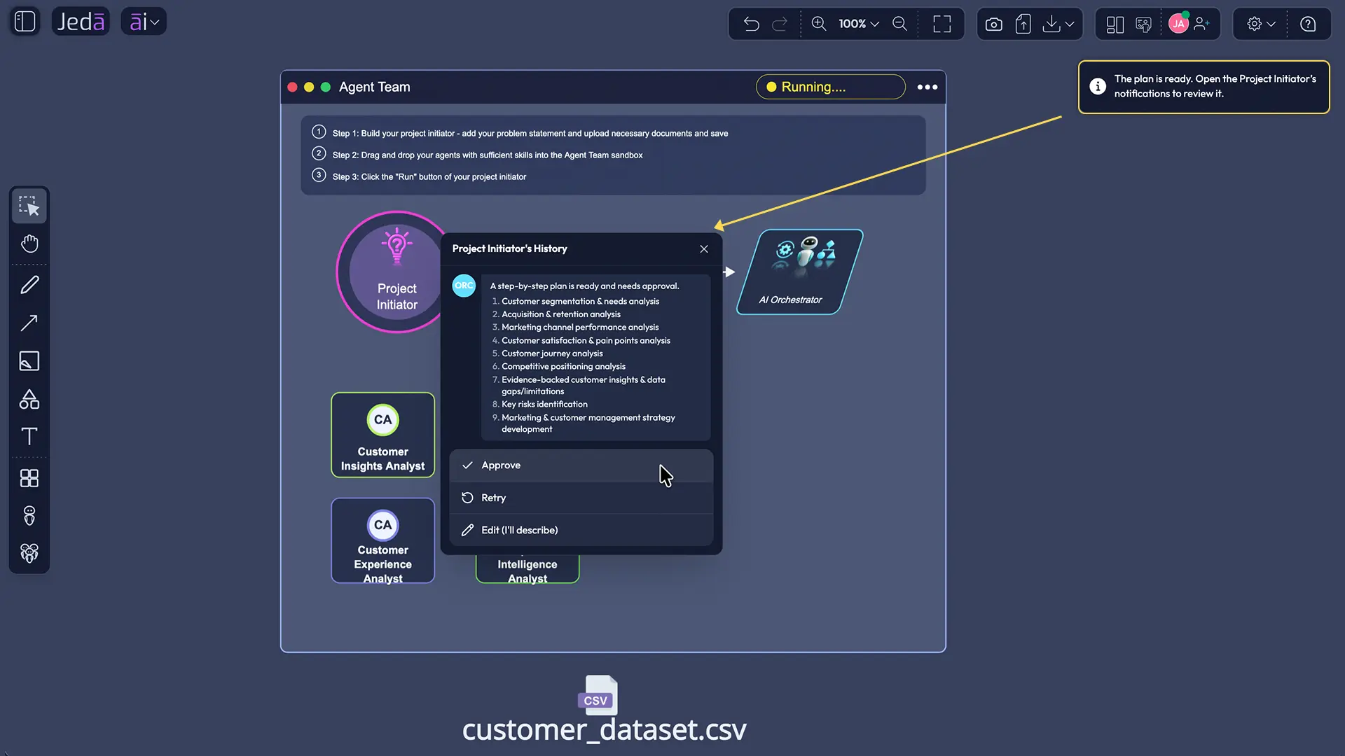 Agentic workflow for MBA marketing customer evidence review