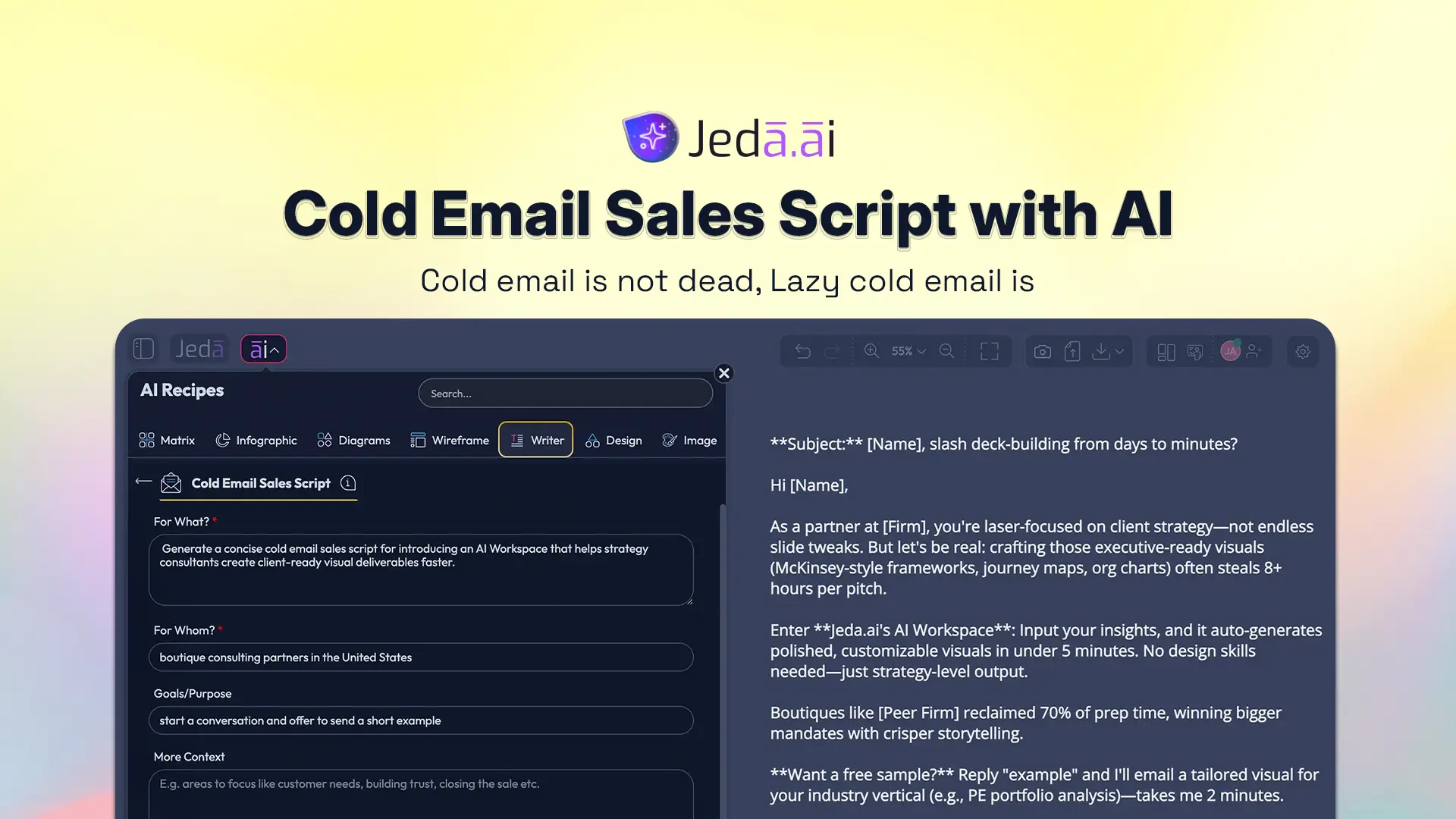 Cold Email Sales Script with AI: Generate Prospect-Ready Outreach in Jeda.ai