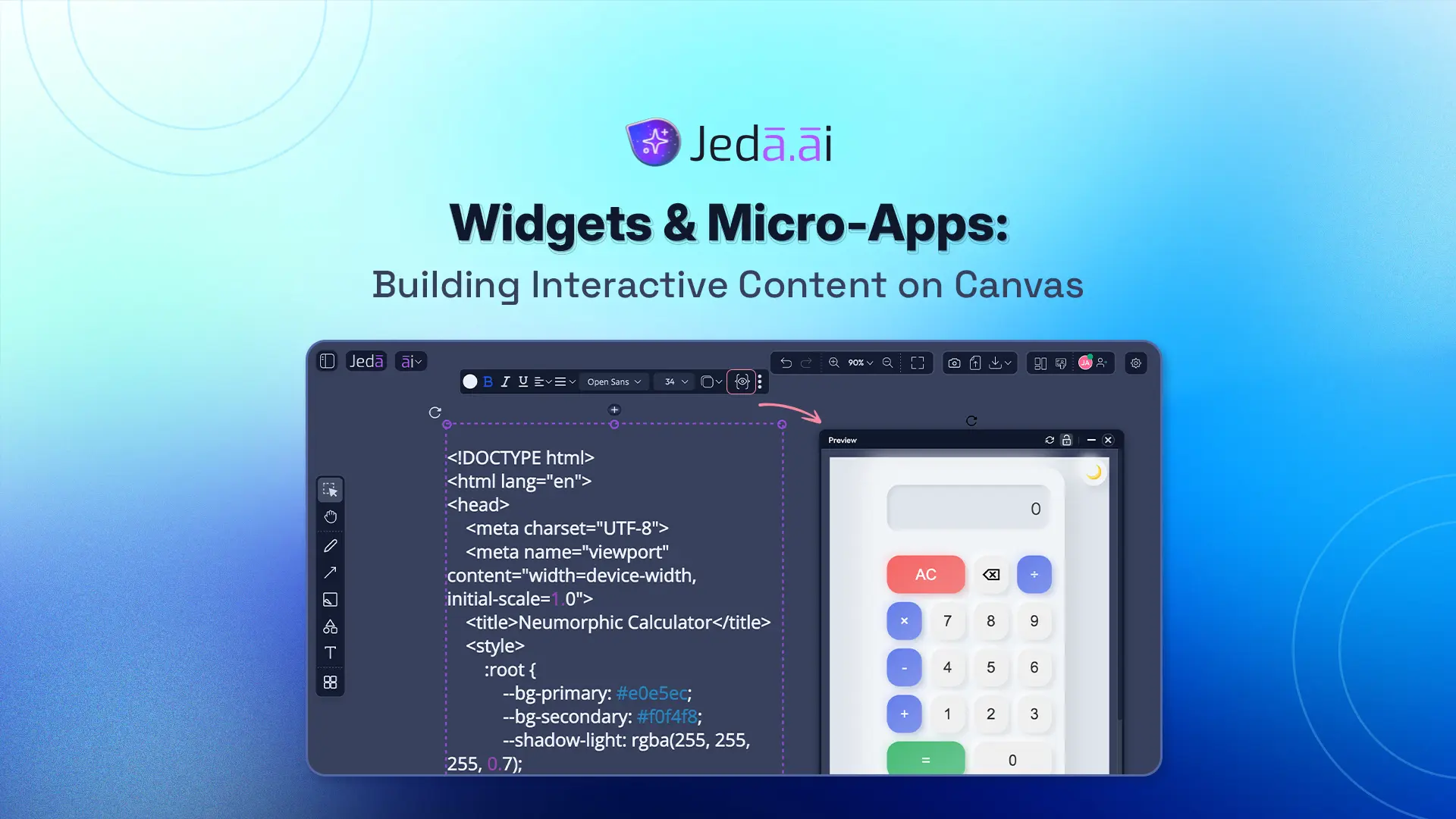 Tutorial 3.4 — Widgets & Micro-Apps: Building Interactive Content on Canvas