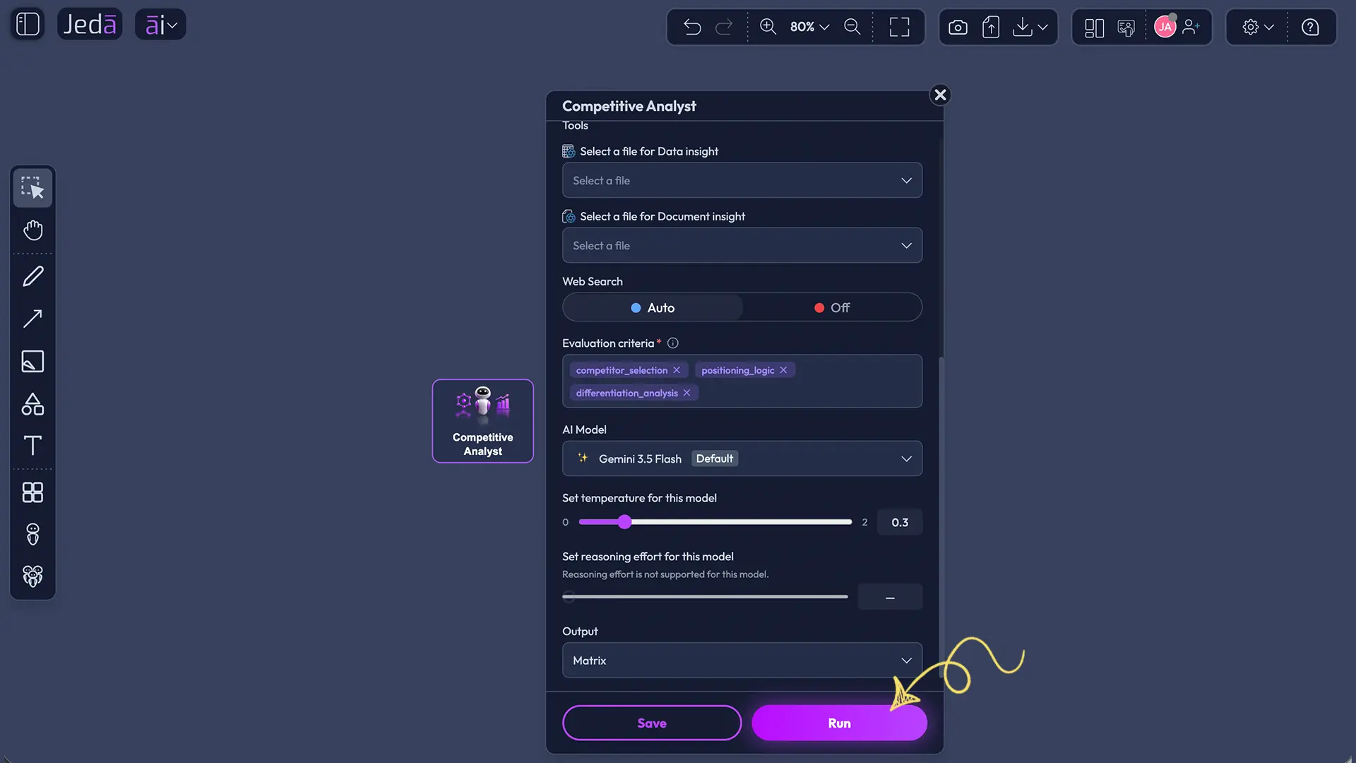 Single-agent task execution without Team Sandbox in Jeda AI