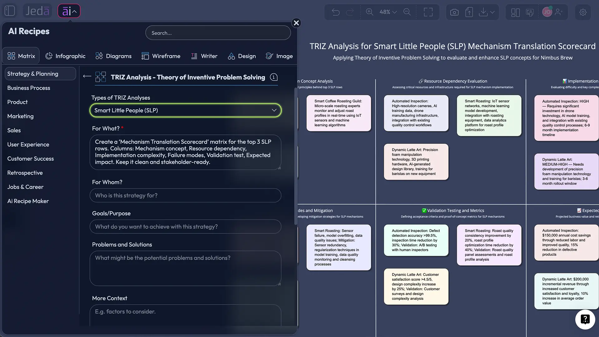 AI Recipe Templates (AI Menu)