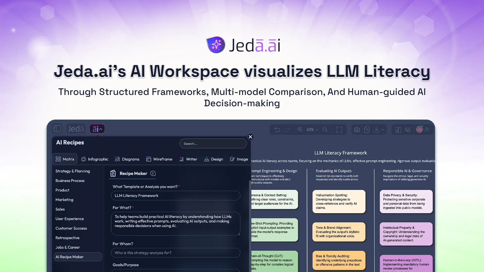 LLM Literacy: Master AI Understanding, Evaluation, and Decision-Making with a Visual AI Workspace