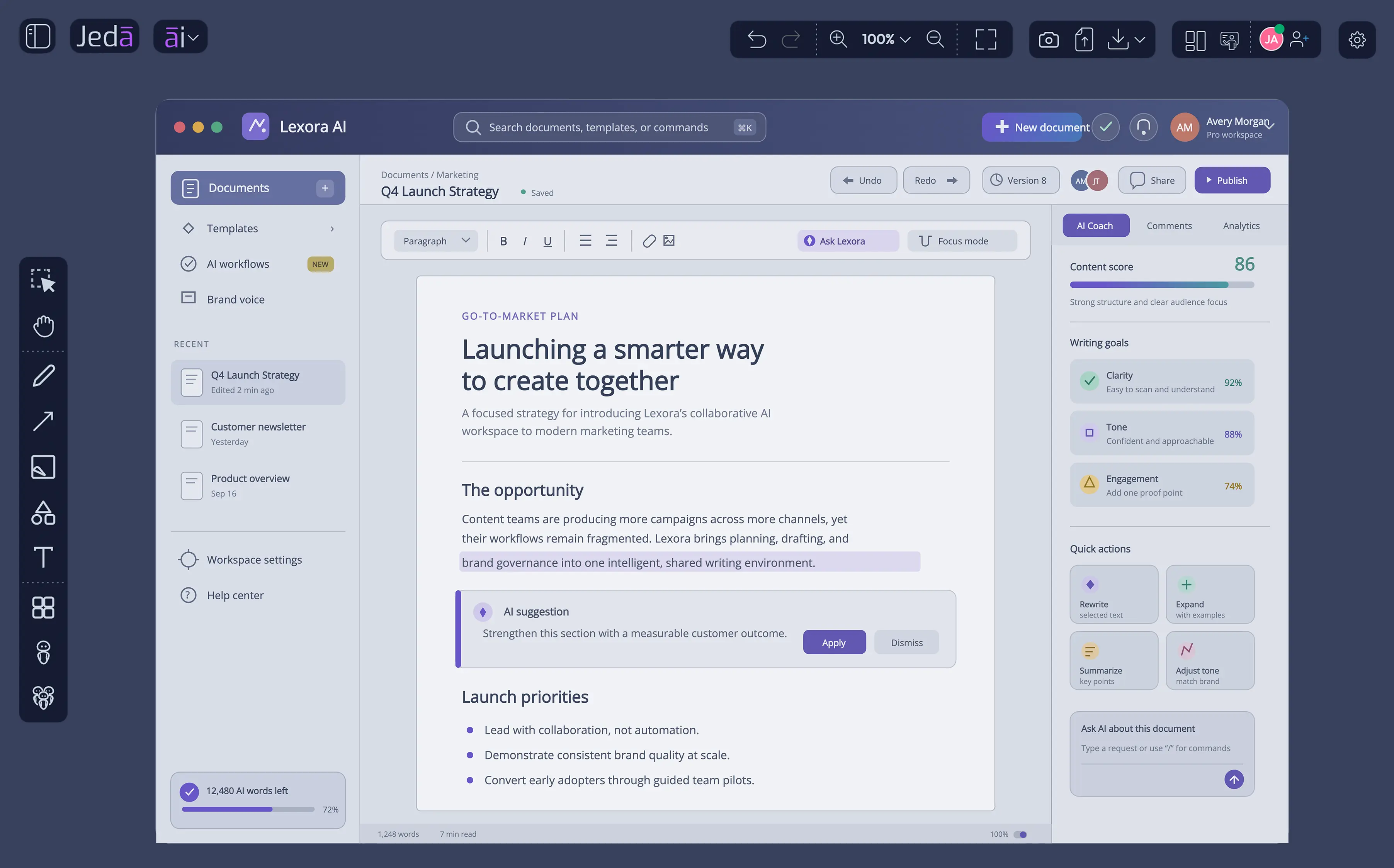AI Writing Platform
