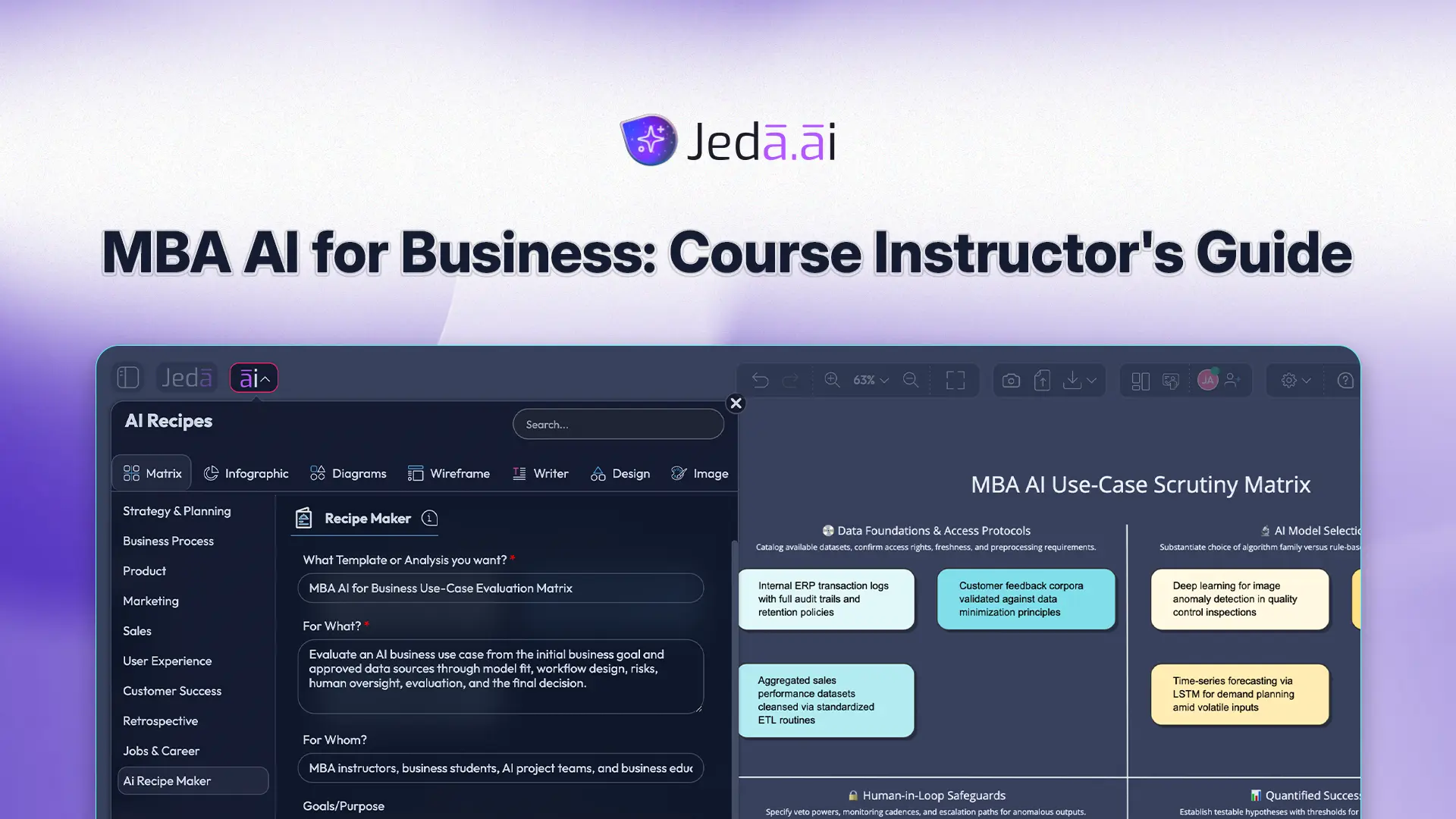 MBA AI for Business: Course Instructor's Guide